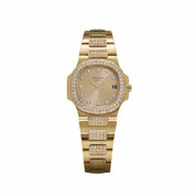 Patek Philippe Nautilus 4700/005 'Ladies' Yellow Gold Champagne Diamond Dial Diamond Bezel (1984)