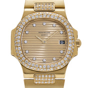 Patek Philippe Nautilus 4700/005 'Ladies' Yellow Gold Champagne Diamond Dial Diamond Bezel (1984)