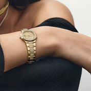 Patek Philippe Nautilus 4700/005 'Ladies' Yellow Gold Champagne Diamond Dial Diamond Bezel (1984)