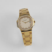 Patek Philippe Nautilus 4700/53 'Ladies' Yellow Gold White Diamond Dial Diamond Bezel (1990)