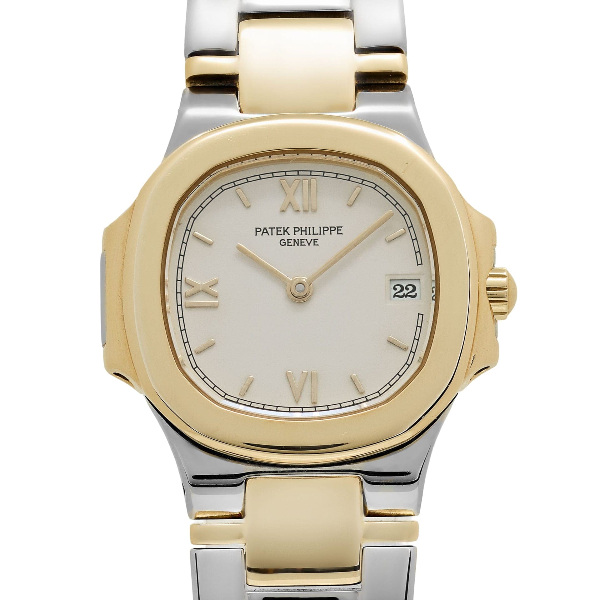 Patek Philippe Nautilus 4700/61 'Ladies' Stainless Steel Yellow Gold White Dial Quartz