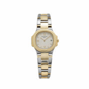 Patek Philippe Nautilus 4700/61 'Ladies' Stainless Steel Yellow Gold White Dial Quartz
