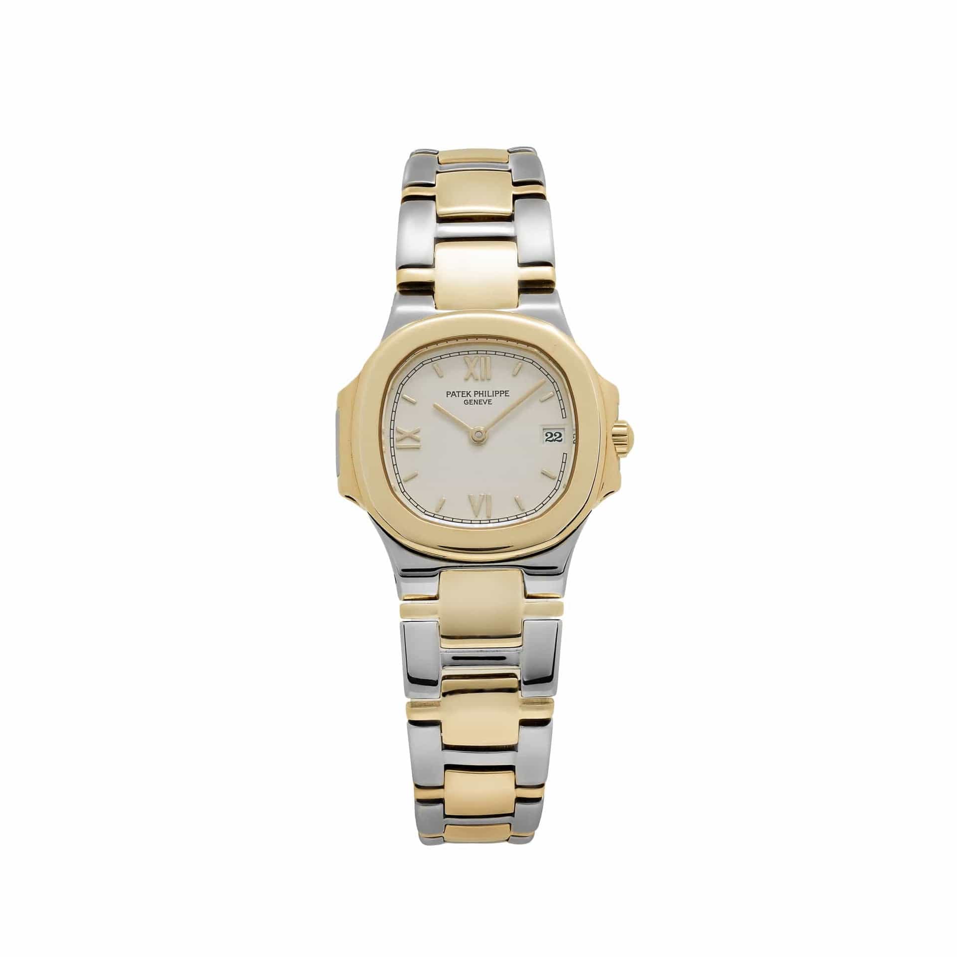 Patek Philippe Nautilus 4700/61 'Ladies' Stainless Steel Yellow Gold White Dial Quartz
