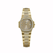 Patek Philippe Nautilus 4700 Yellow Gold Champagne Diamond Dial Diamond Bezel