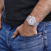 Patek Philippe Nautilus 5711/1A-011 Stainless Steel with Aftermarket Diamond Pavé Bezel and Case (2012)