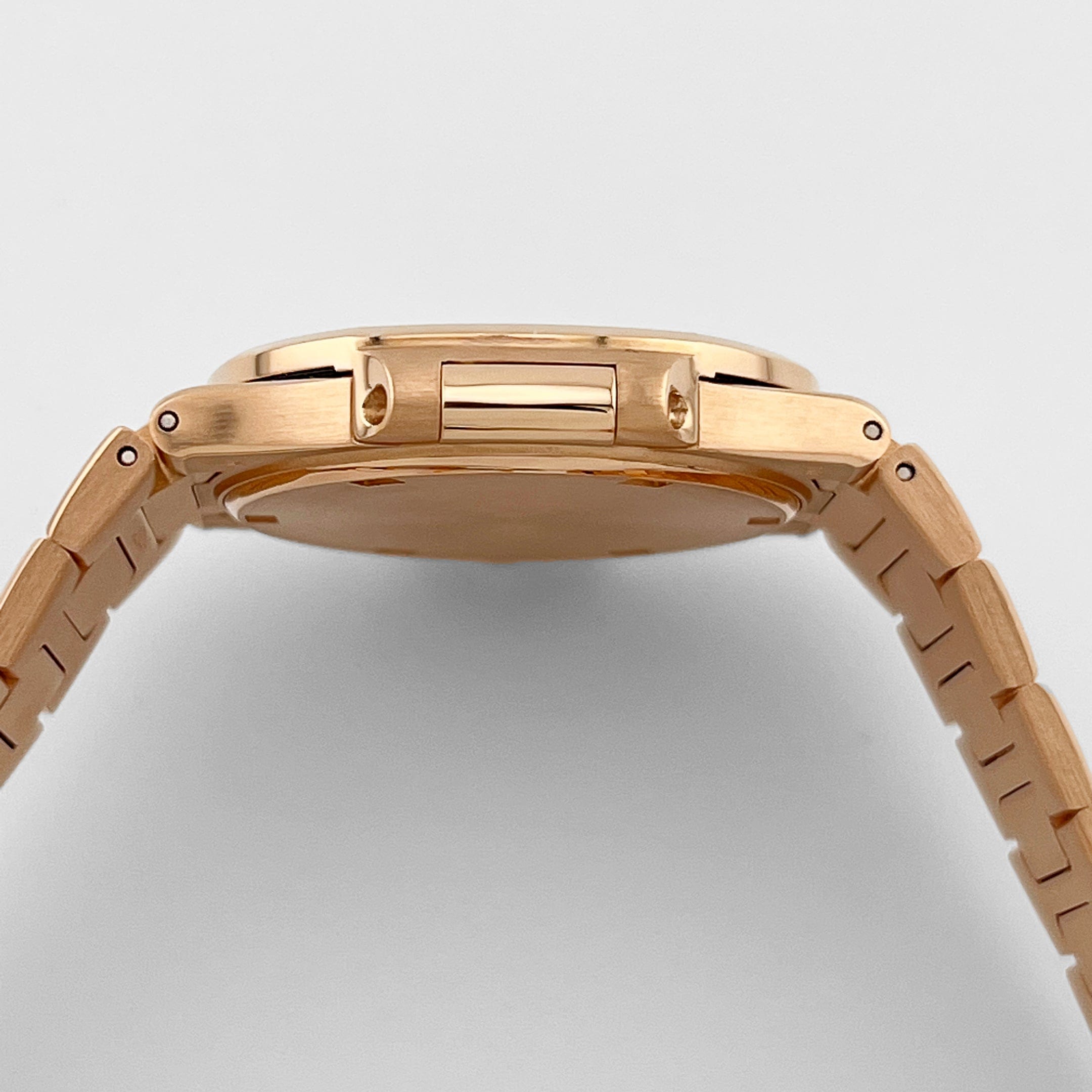 Patek Philippe Nautilus 7010/1R-010 'Ladies' Rose Gold Brown Dial Diamond Bezel (2014)