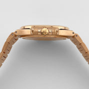 Patek Philippe Nautilus 7010/1R-010 'Ladies' Rose Gold Brown Dial Diamond Bezel (2014)