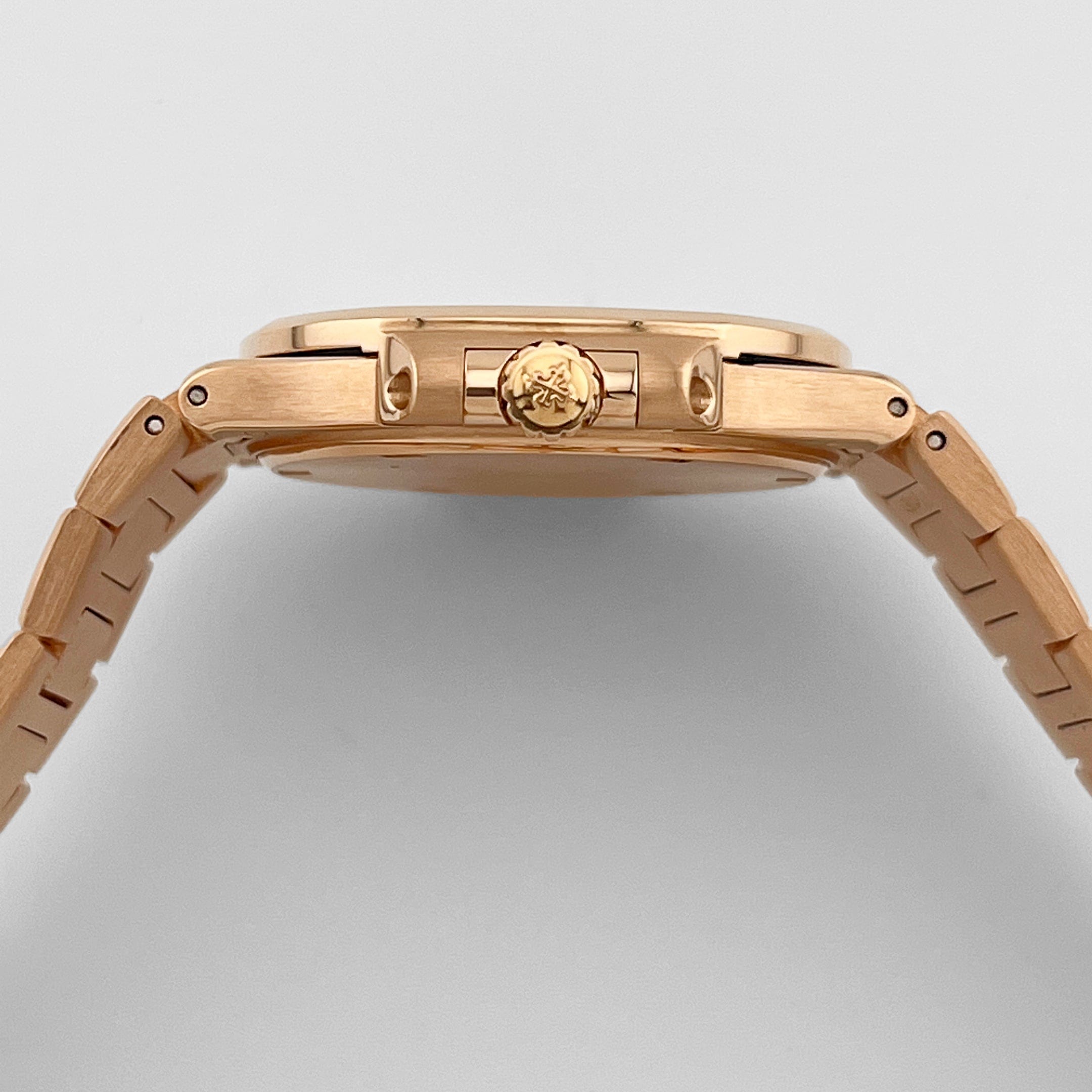 Patek Philippe Nautilus 7010/1R-010 'Ladies' Rose Gold Brown Dial Diamond Bezel (2014)