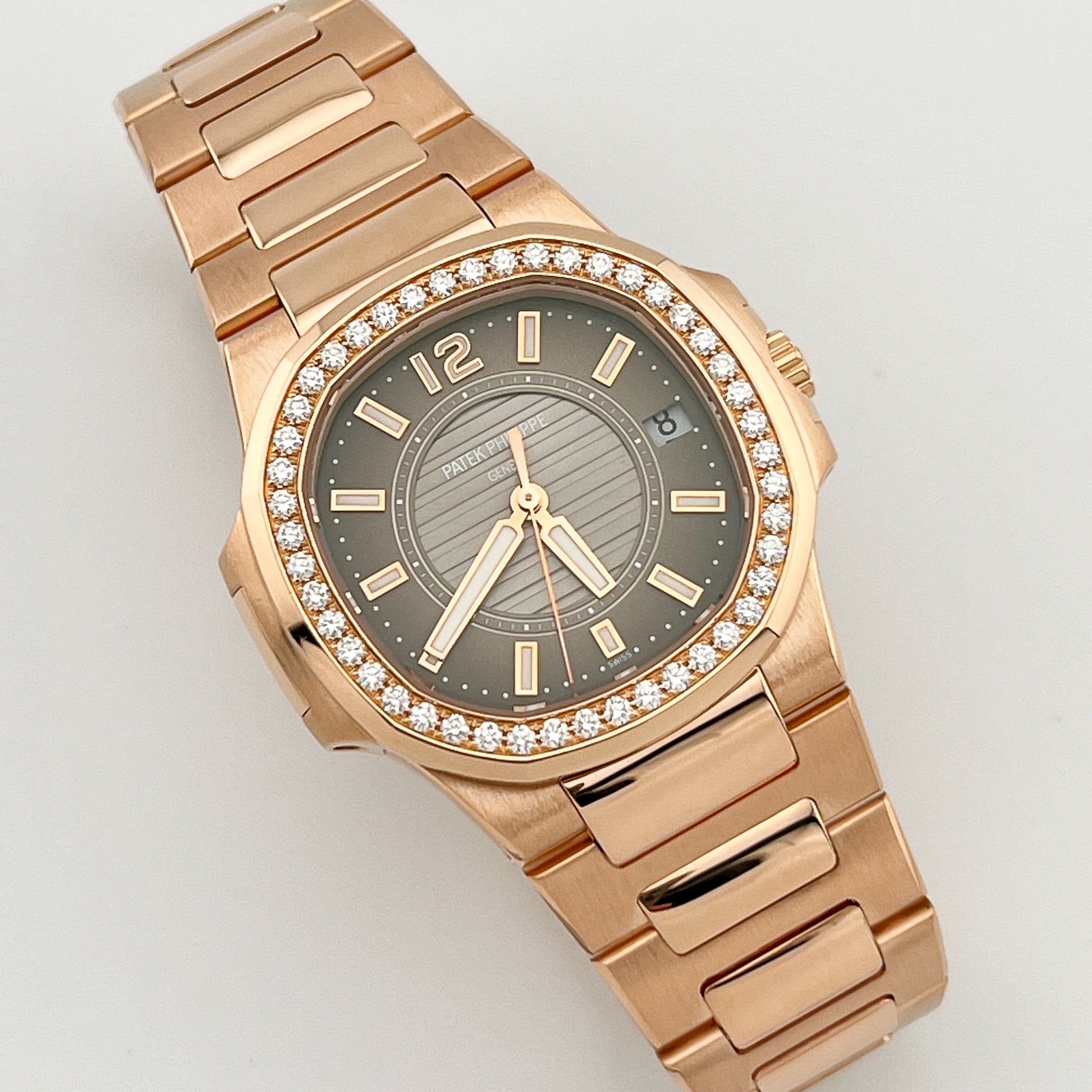 1R-010 'Ladies' Rose Gold Brown Dial Diamond Bezel (2014)
