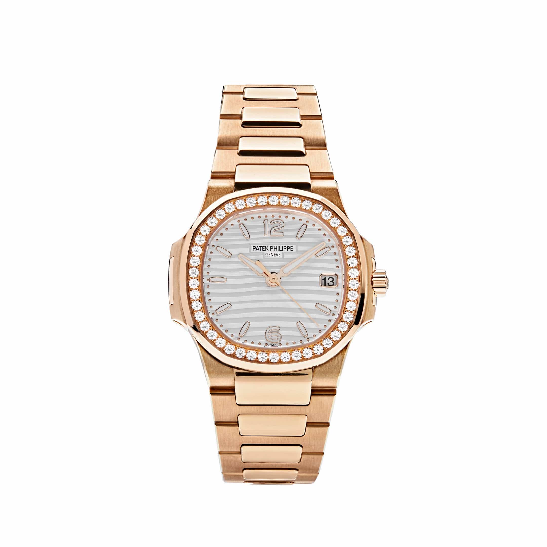 1R-011 'Ladies' Quartz Rose Gold Diamond Bezel