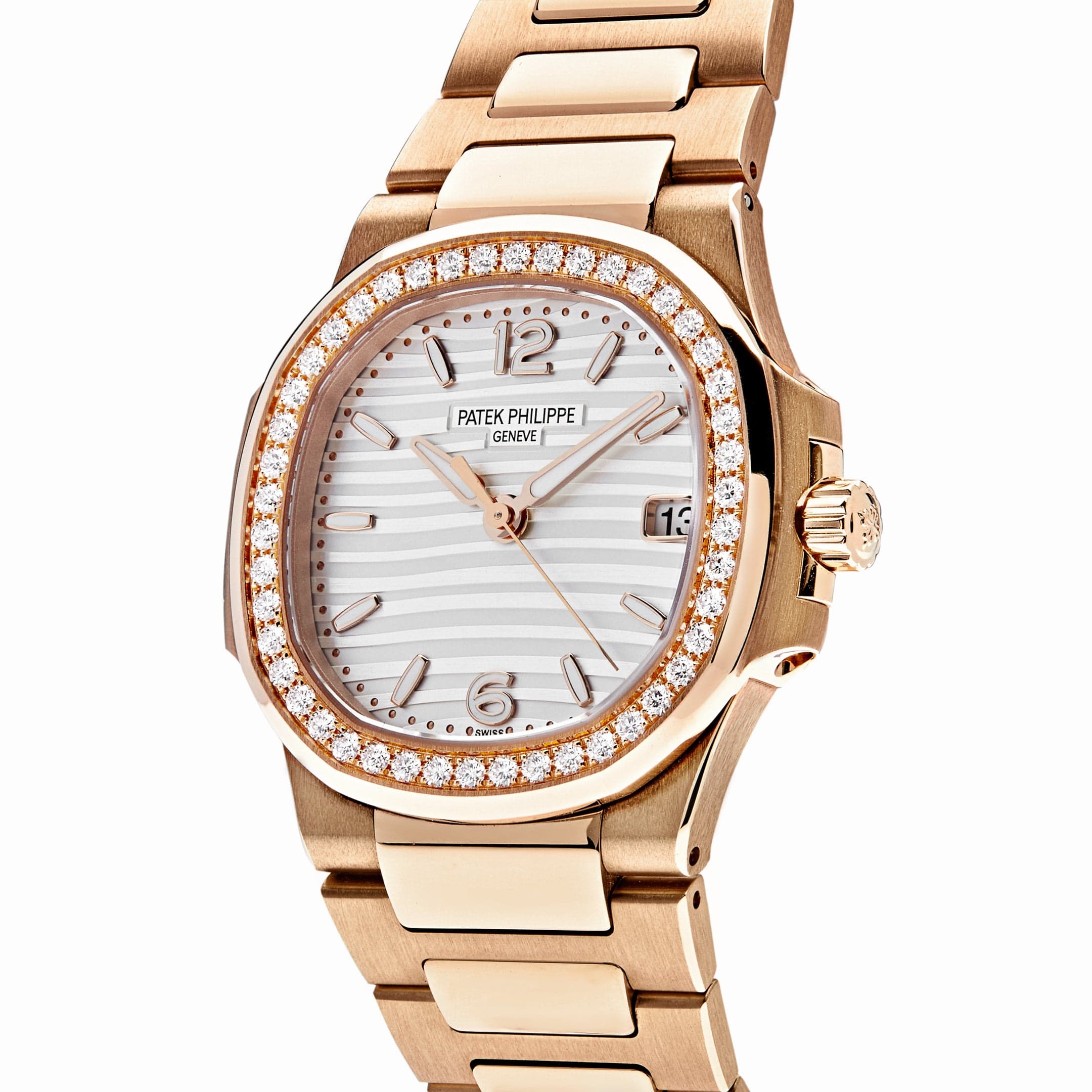 1R-011 'Ladies' Quartz Rose Gold Diamond Bezel