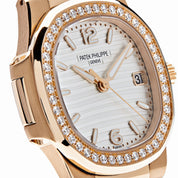Patek Philippe Nautilus 7010/1R-011 'Ladies' Quartz Rose Gold Diamond Bezel