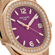 Patek Philippe Nautilus 7010/1R-013 'Ladies' Quartz Rose Gold Purple Diamond Bezel (2023)