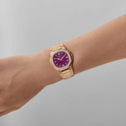 Patek Philippe Nautilus 7010/1R-013 'Ladies' Rose Gold Purple Dial Diamond Bezel Quartz (2026)