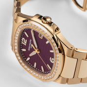 Patek Philippe Nautilus 7010/1R-013 'Ladies' Rose Gold Purple Dial Diamond Bezel Quartz (2026)