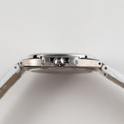 Patek Philippe Nautilus 7010G 'Ladies' White Gold Silver Dial Diamond Bezel Quartz