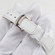 Patek Philippe Nautilus 7010G 'Ladies' White Gold Silver Dial Diamond Bezel Quartz