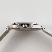 Patek Philippe Nautilus 7010G 'Ladies' White Gold Silver Dial Diamond Bezel Quartz