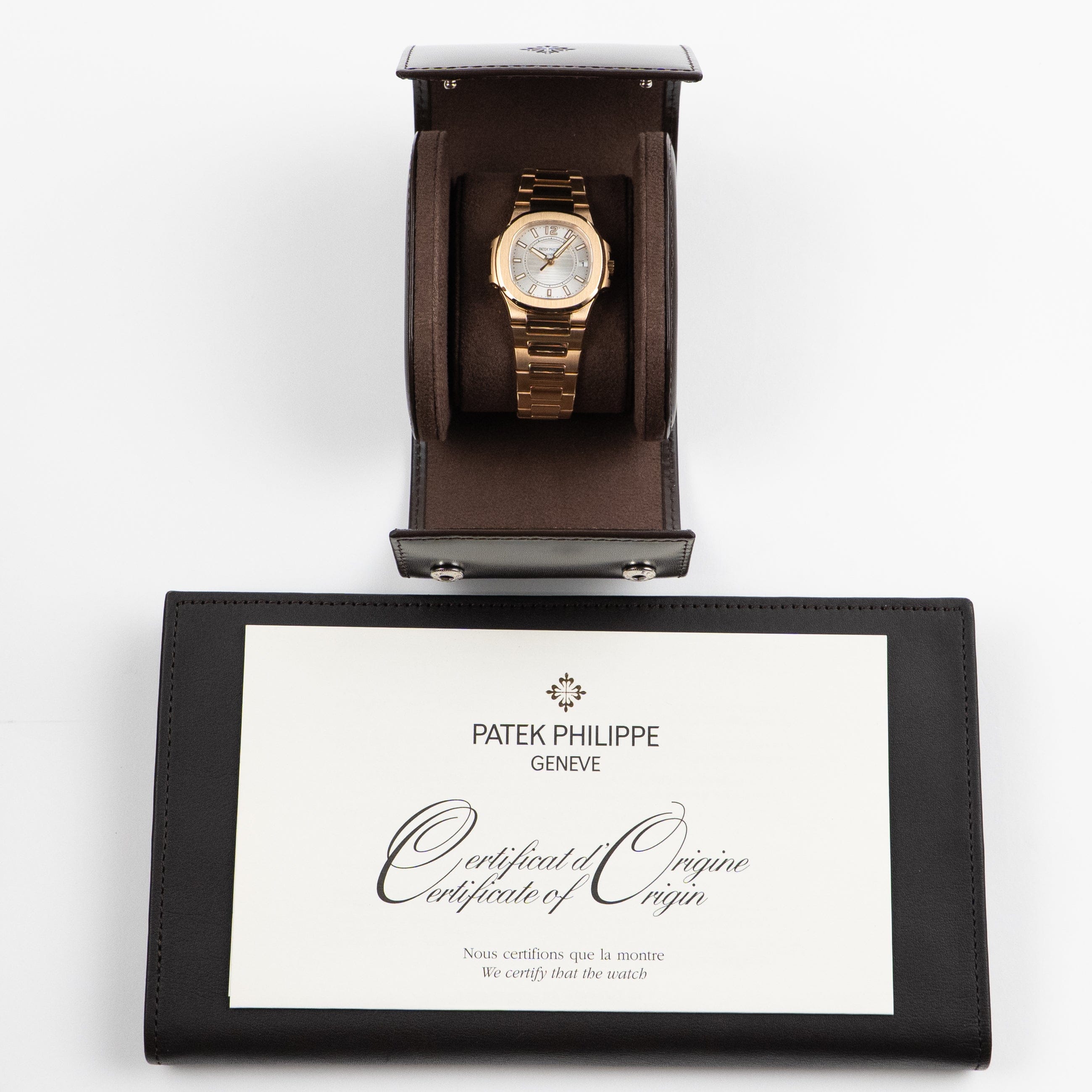 Patek Philippe Nautilus 7011/1R-001 'Ladies' Rose Gold Silver Dial (2010)