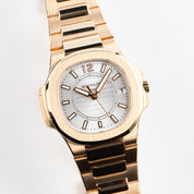 Patek Philippe Nautilus 7011/1R-001 'Ladies' Rose Gold Silver Dial (2010)