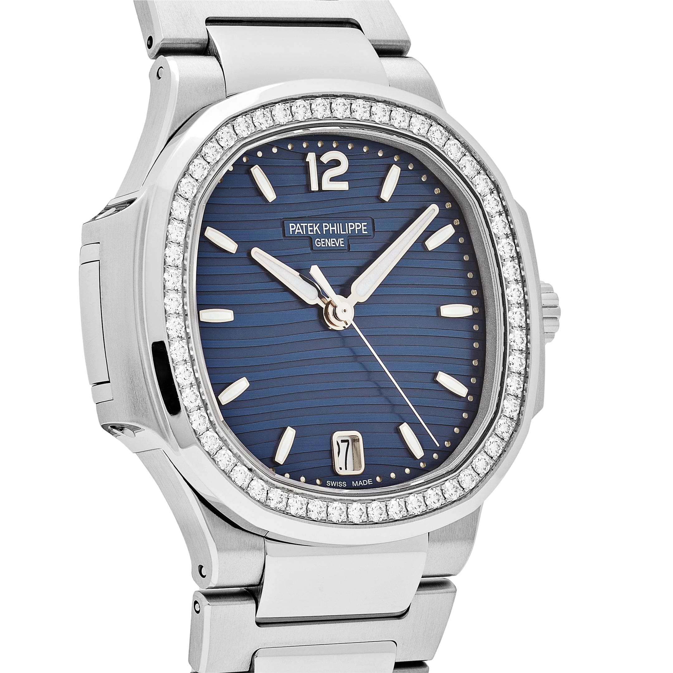 Patek Philippe Nautilus 7118/1200A-001 'Ladies' Blue Dial Diamond Bezel (2024)