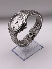 Patek Philippe Nautilus 7118/1200A-010 'Ladies' Stainless Steel Silver Dial Diamond Bezel (2024)