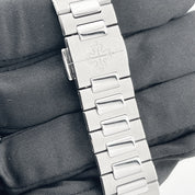 Patek Philippe Nautilus 7118/1200A-011 'Ladies' Stainless Steel Grey Dial Diamond Bezel