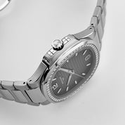 Patek Philippe Nautilus 7118/1200A-011 'Ladies' Stainless Steel Grey Dial Diamond Bezel