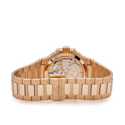 Patek Philippe Nautilus 7118/1200R-001 Ladies Automatic Rose Gold Silver Dial Diamond Bezel