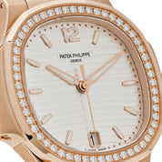 Patek Philippe Nautilus 7118/1200R-001 'Ladies' Rose Gold Silver Dial Diamond Bezel (2026)