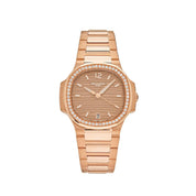 Luxury Watch Patek Philippe Nautilus 35.2mm Rose Gold 7118/1200R-010 Wrist Aficionado