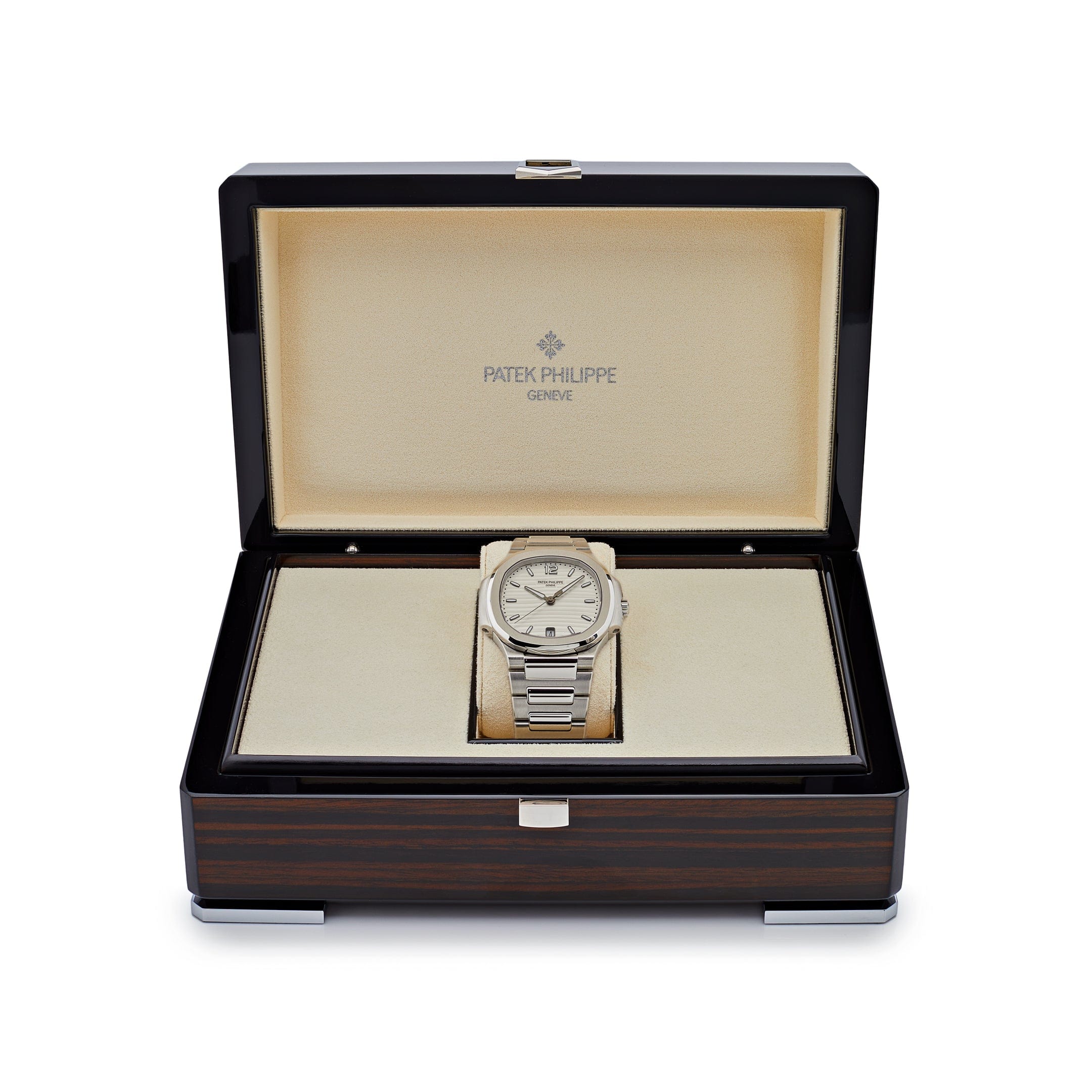 Patek Philippe Nautilus 7118/1A-010 Stainless Steel Silvery Opaline Dial