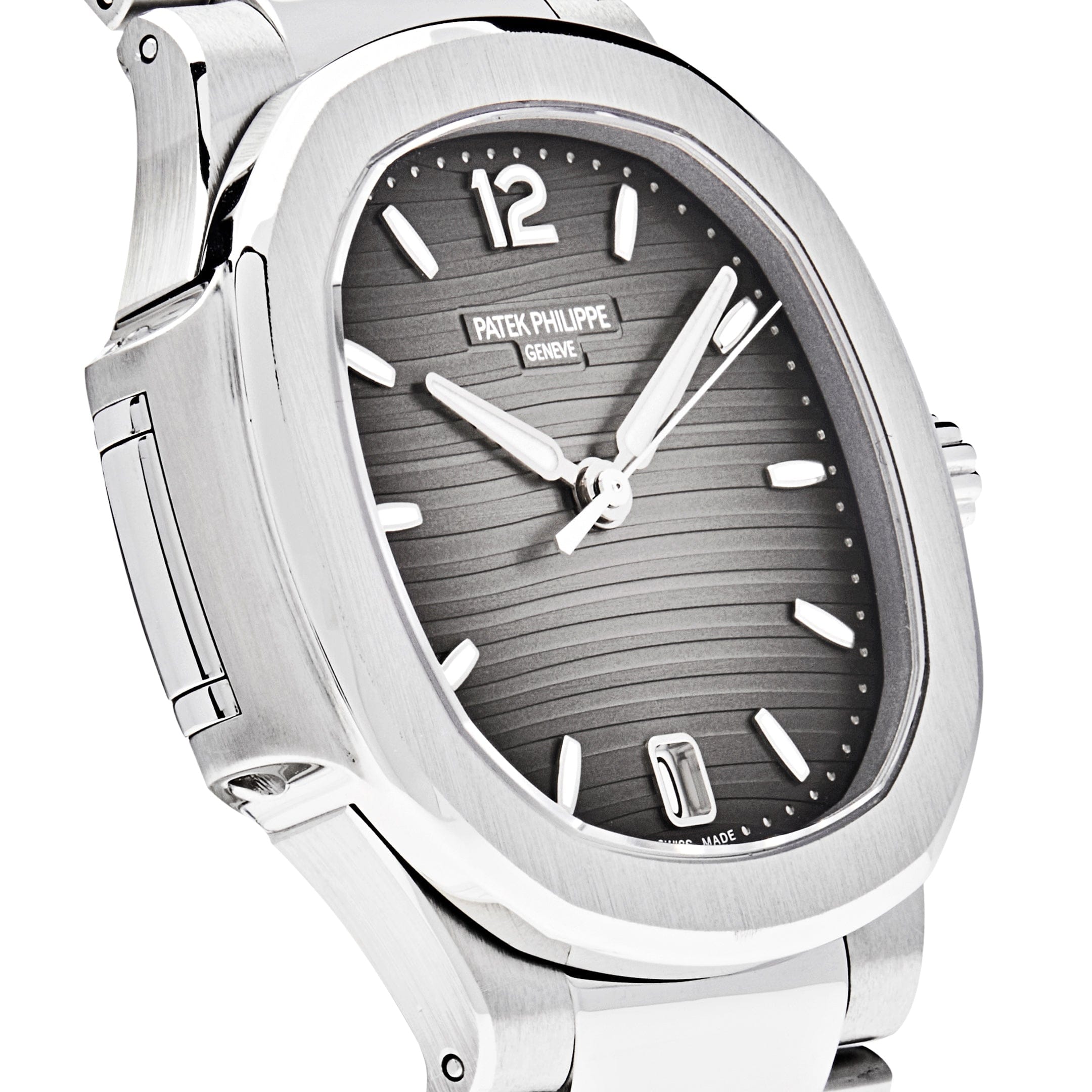 Patek Philippe Nautilus 7118/1A-011 'Ladies' Stainless Steel Smoke Grey Dial (2024)