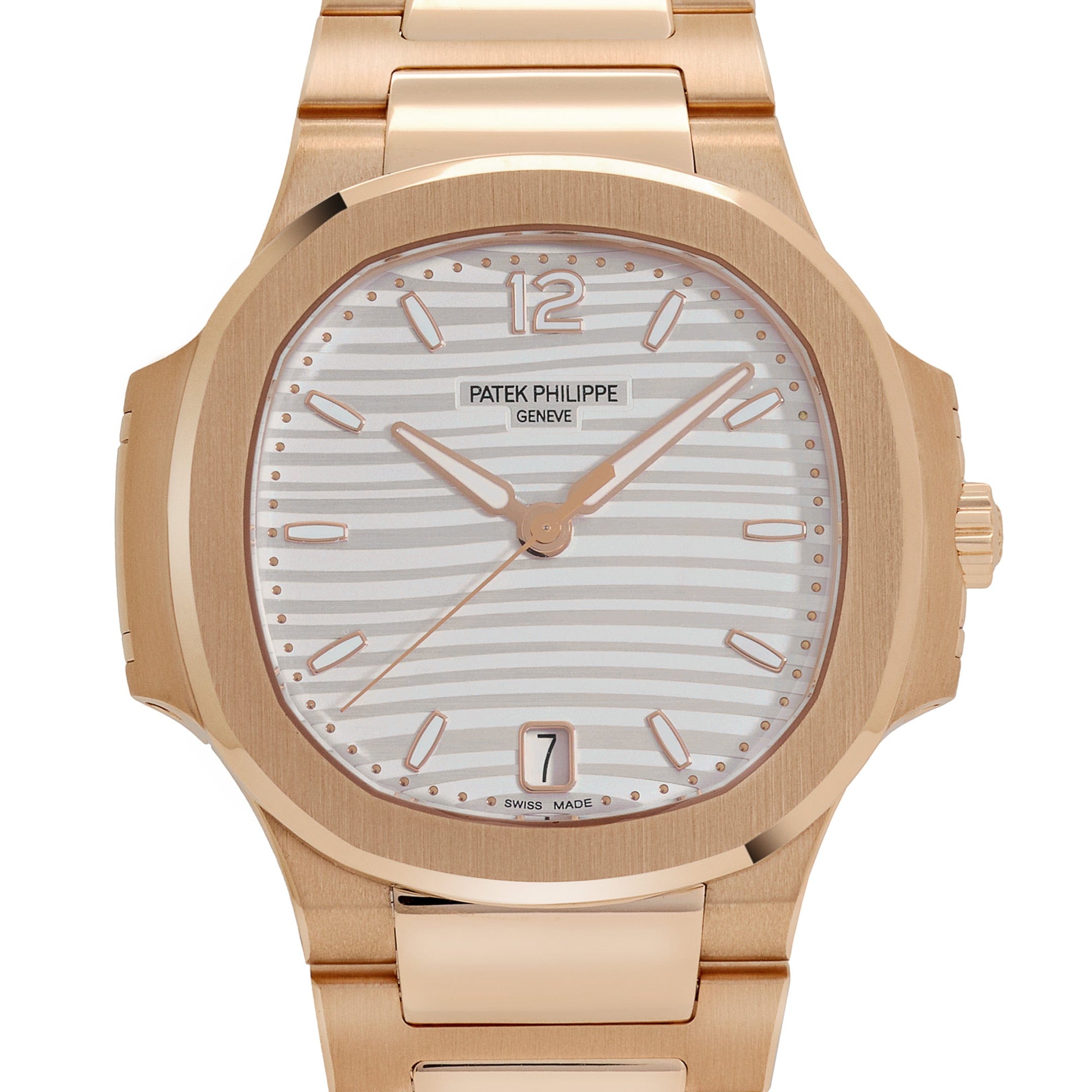 Patek Philippe Nautilus 7118/1R-001 'Ladies' Automatic Rose Gold Silvery Opaline Dial (2025)