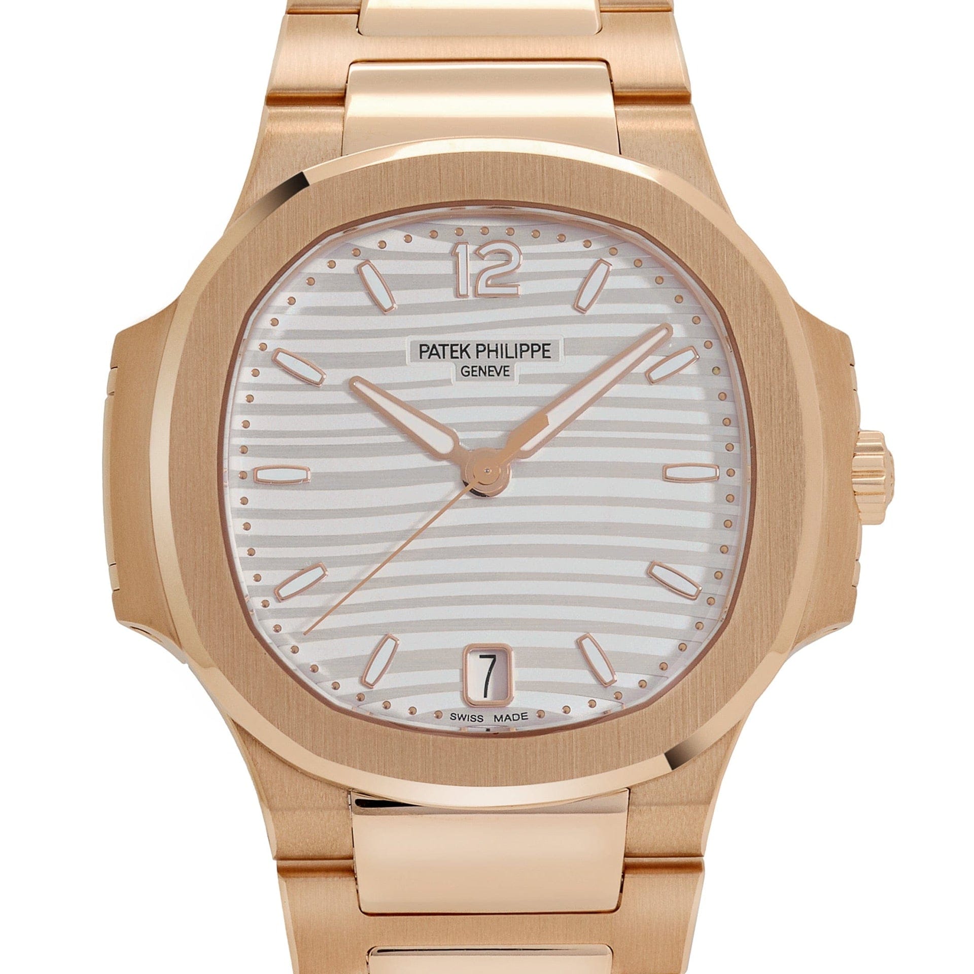 Patek Philippe Nautilus 7118/1R-001 'Ladies' Automatic Rose Gold Silvery Opaline Dial (2025)