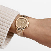 Patek Philippe Nautilus 7118/1R-010 'Ladies' Rose Gold Champagne Golden Dial (2021)