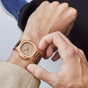 Patek Philippe Nautilus 7118/1R-010 'Ladies' Rose Gold Champagne Golden Dial