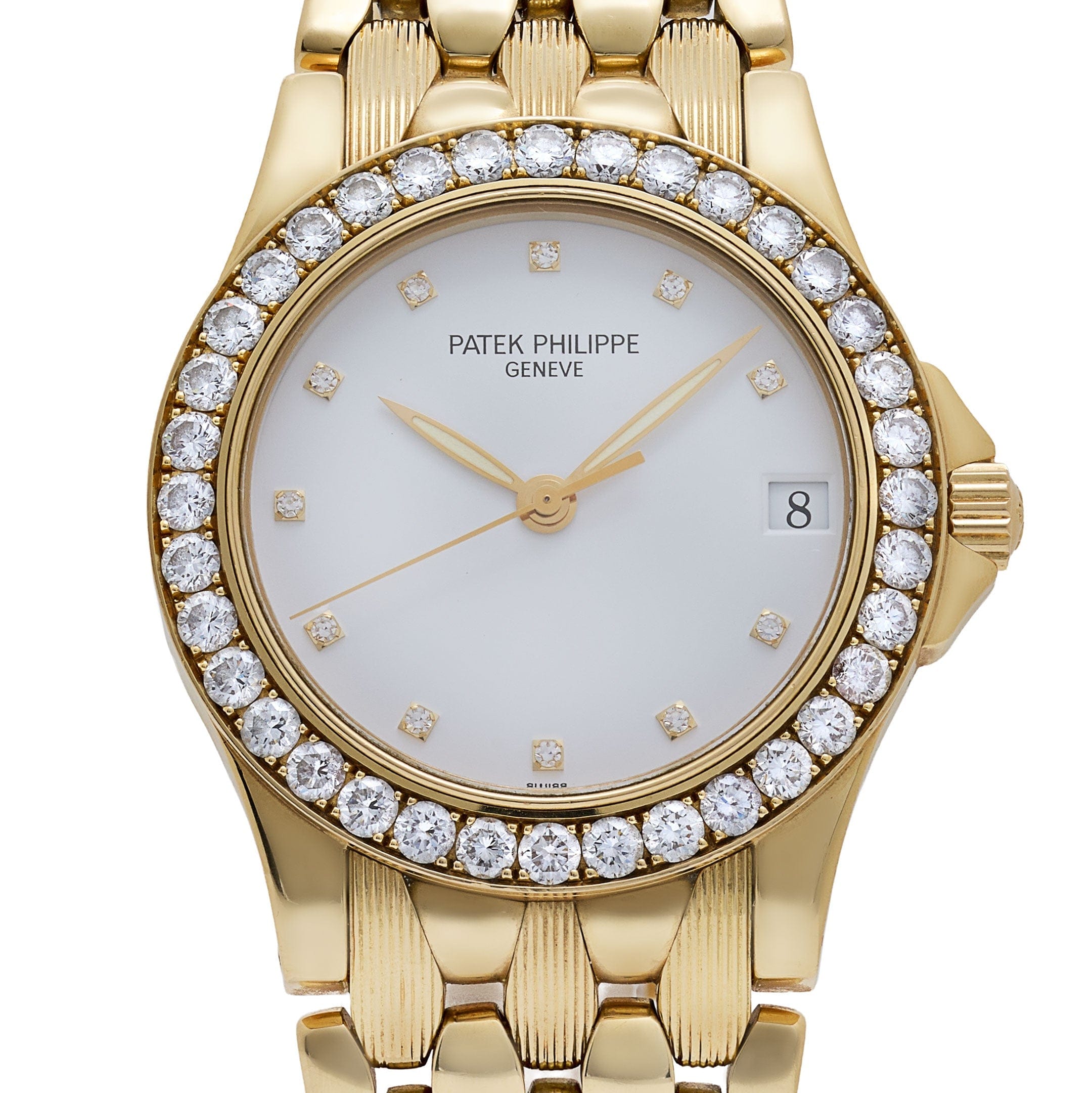 Patek Philippe Neptune 5081/10J-001 Yellow Gold White Diamond Dial Diamond Bezel (2000)