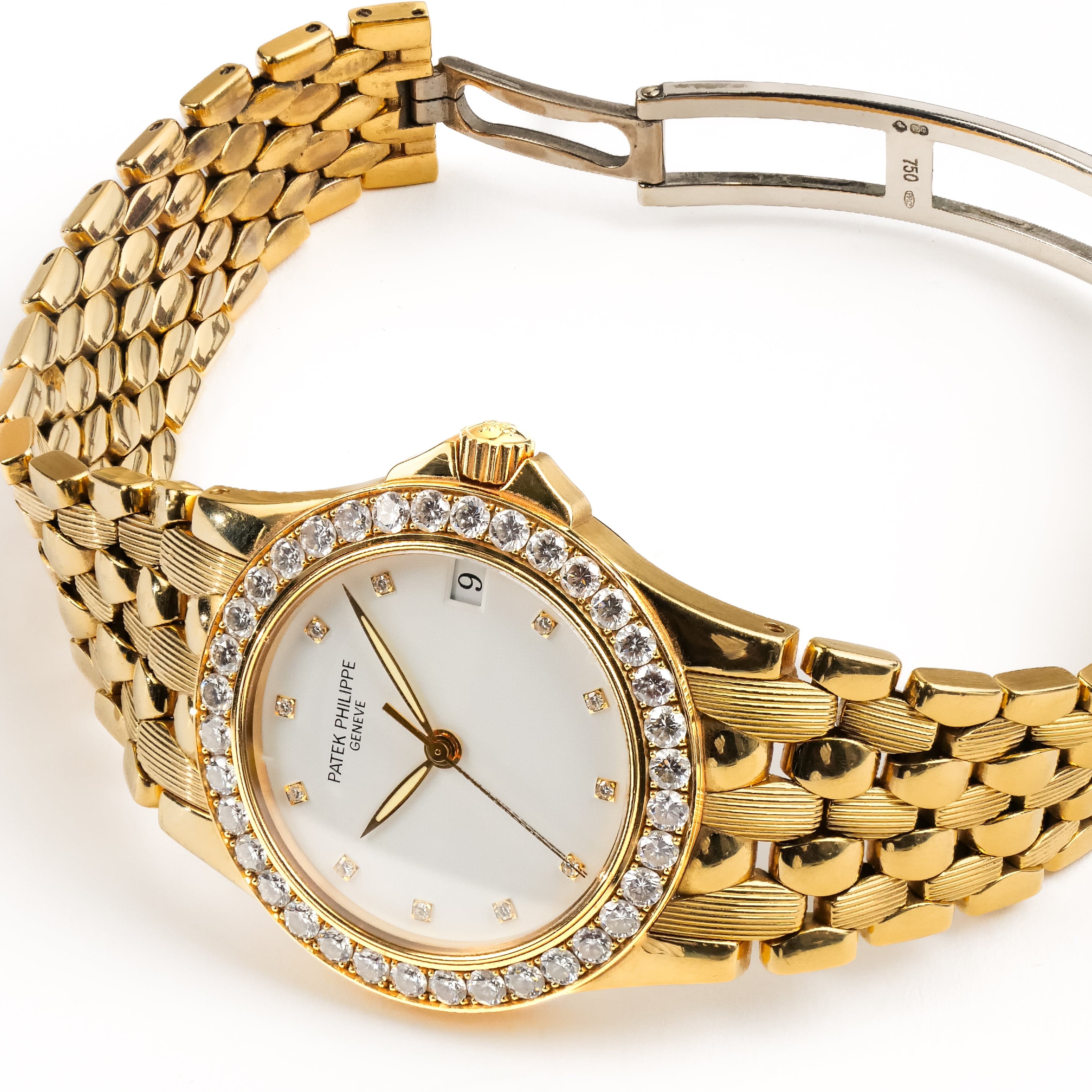 Patek Philippe Neptune 5081/10J-001 Yellow Gold White Diamond Dial Diamond Bezel (2000)