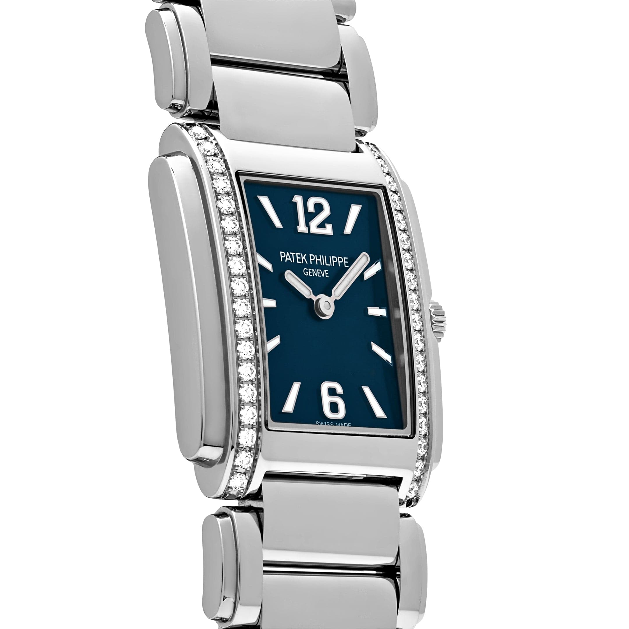 Patek Philippe Twenty-4 4910/1200A-001 'Ladies' Stainless Steel Blue Dial Diamond Bezel Quartz (2026)