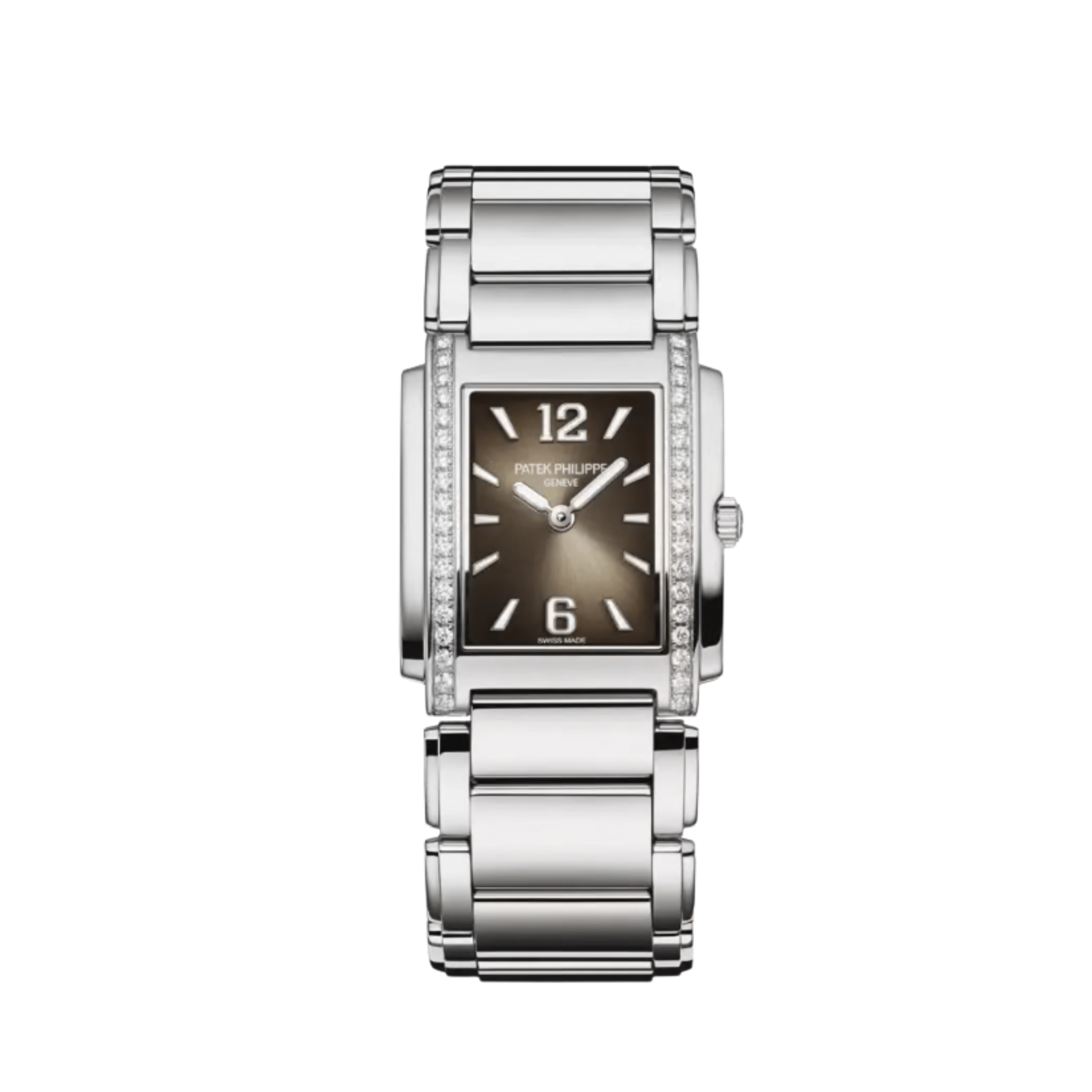 1200A-010 'Ladies' Stainless Steel Gray Dial Diamond Bezel Quartz (2024)