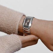 Patek Philippe Twenty-4 4910/1200A-010 'Ladies' Stainless Steel Gray Dial Diamond Bezel Quartz