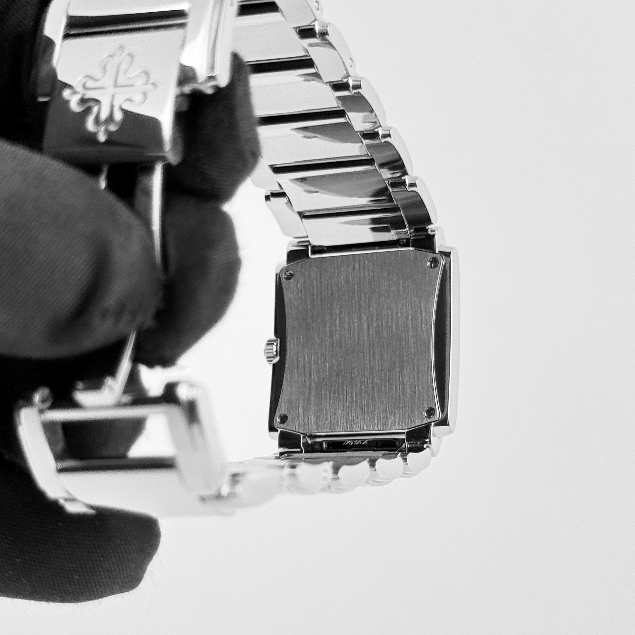 Patek Philippe Twenty-4 4910/1200A-010 'Ladies' Stainless Steel Gray Dial Diamond Bezel Quartz