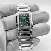 Patek Philippe Twenty-4 4910/1200A-011 'Ladies' Stainless Steel Green Diamond Dial Quartz