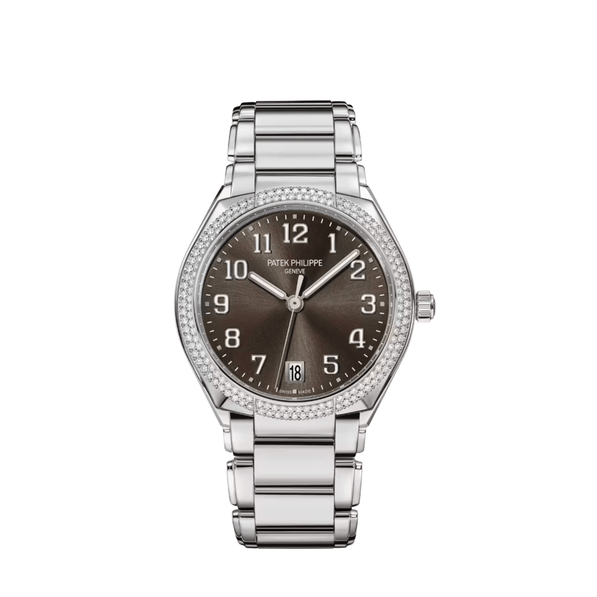 1200A-010 Stainless Steel Gray Dial Diamond Bezel (2026)