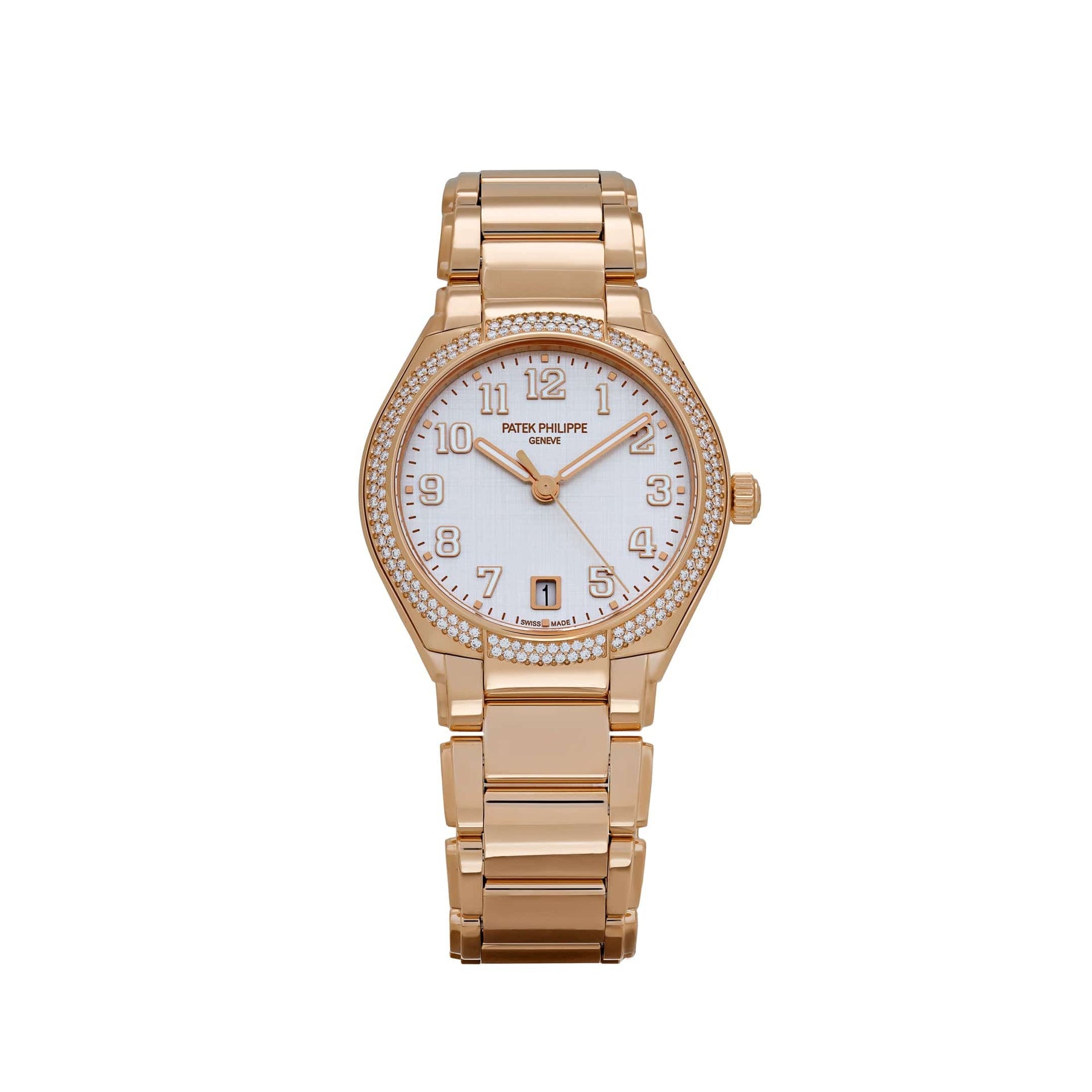 Patek Philippe Twenty-4 7300/1200R-010 Rose Gold Silver Dial
