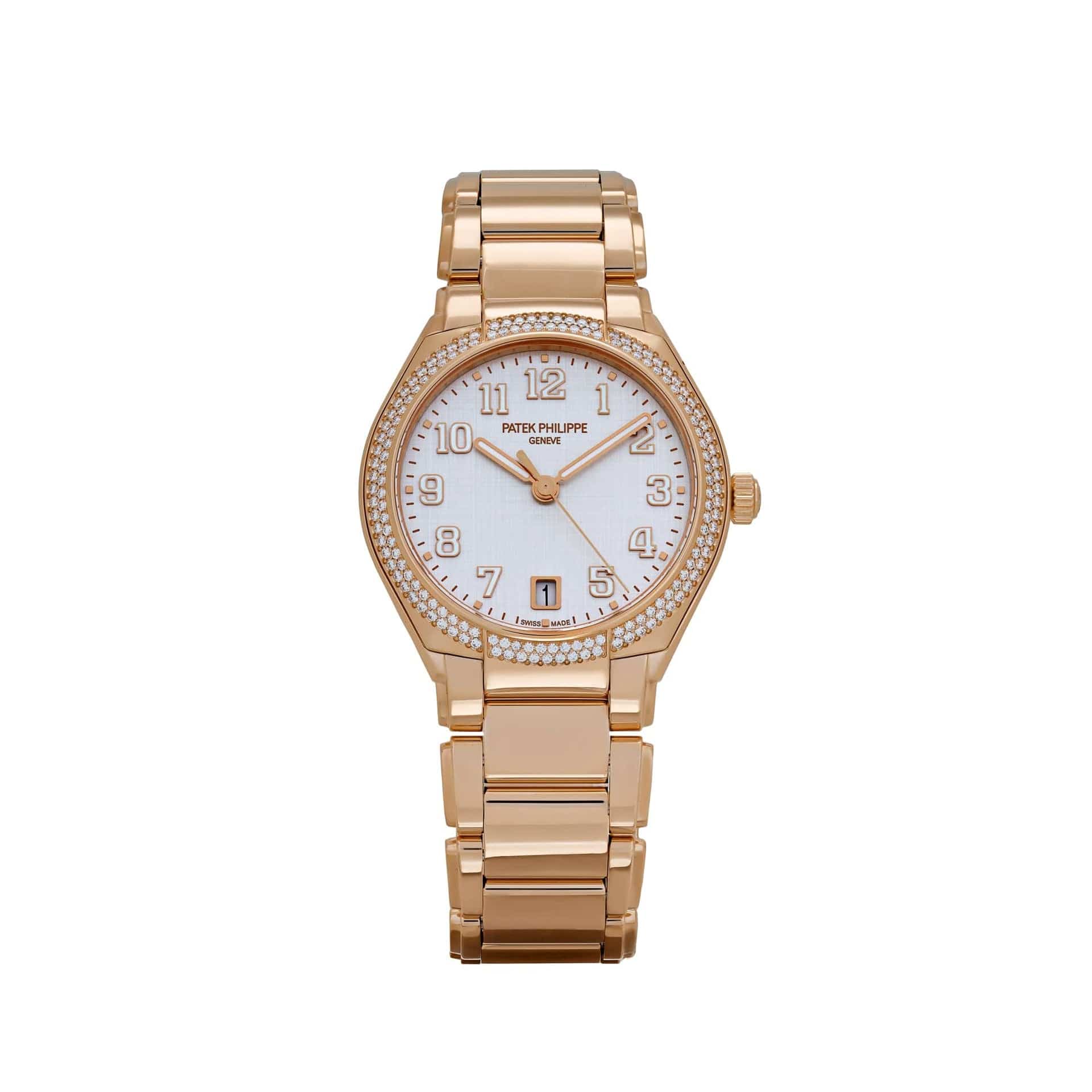 1200R-010 Rose Gold Silver Dial