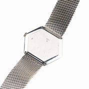 Piaget 9557B2 Hexagon White Gold Malachite Diamond Dial