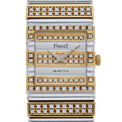 Piaget Polo 813C725 Yellow Gold White Gold Diamonds Quartz