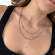 Pink Sapphire Layered Necklace